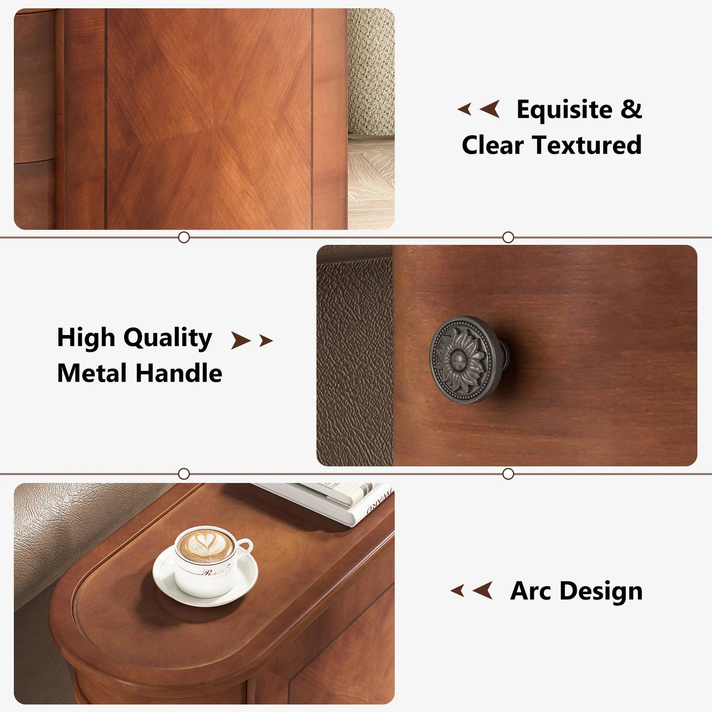 End Table, Sofa Bedside Narrow Accent Tables with 2 Drawers