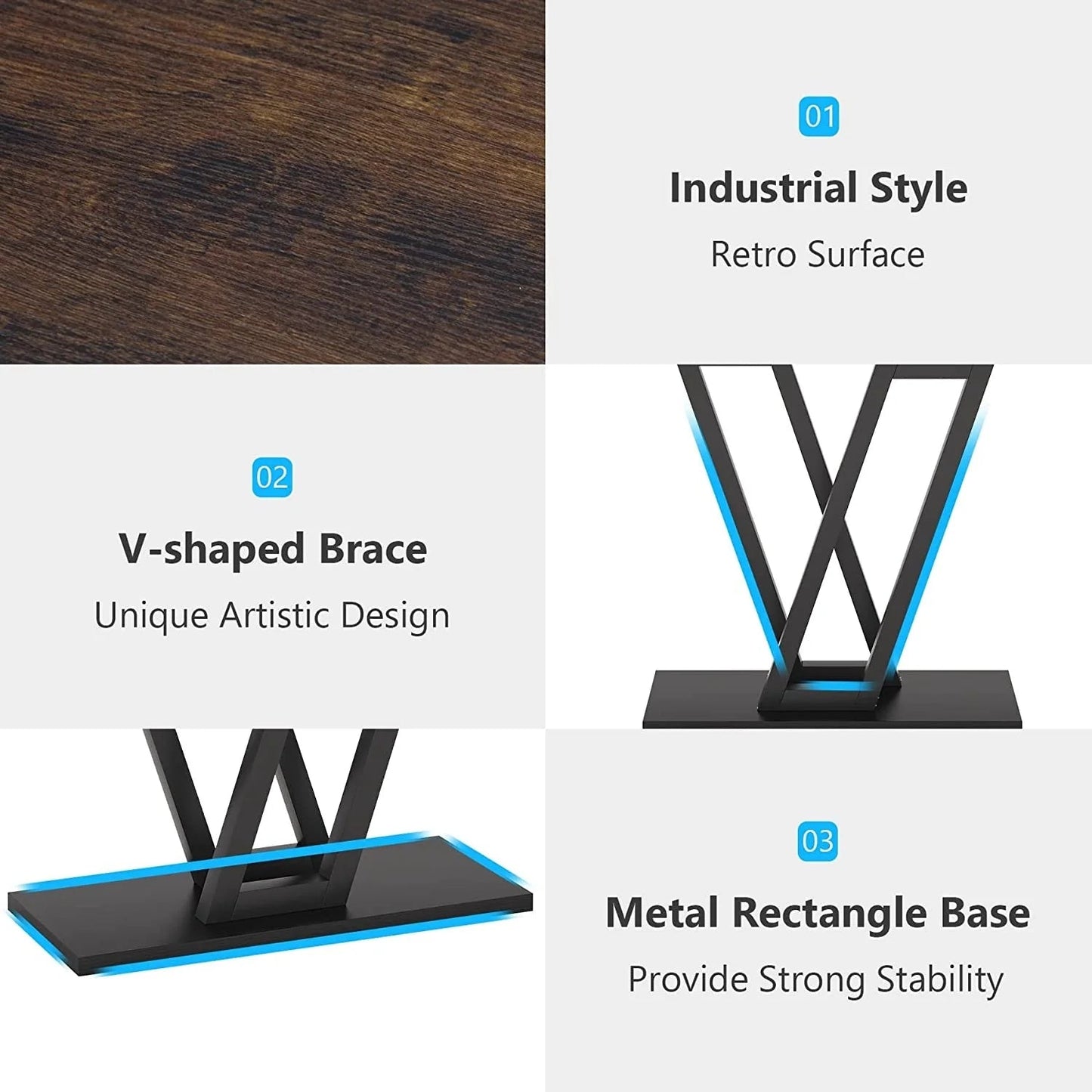 Tribesigns 43 Inch Console Table, Industrial Entryway Hallway Table