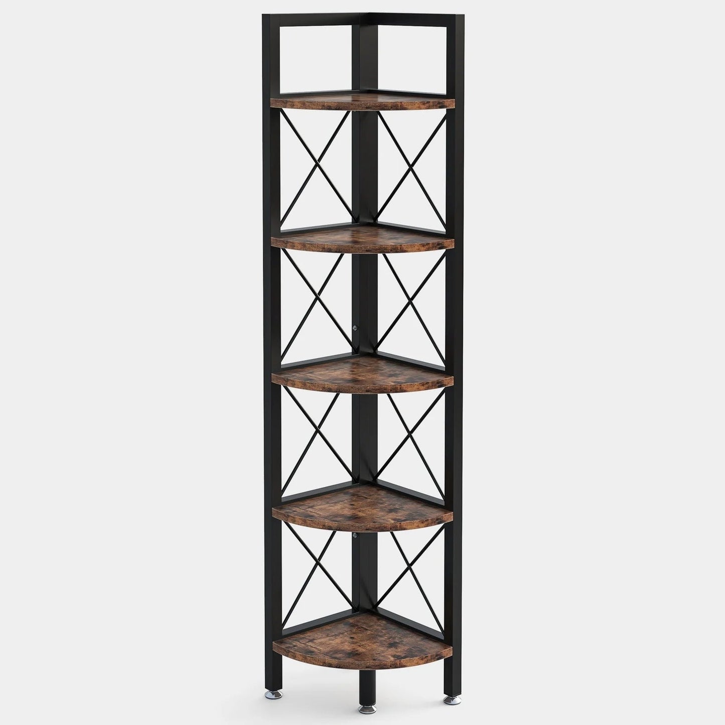 Tribesigns Corner Shelf, 5 Tier / 6Tier Corner Bookshelf Bookcase for Small Space