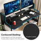 Tribesigns Gaming Desk, 55-Inch Computer Desk with Monitor Shelf