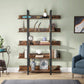 Tribesigns Triple Wide 6-Shelf Bookshelves , 6-Tier Large Etagere Bookcase