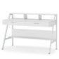 Tribesigns Computer Desk, 47" Writing Desk with Storage Shelf & Drawers