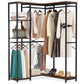 Tribesigns Freestanding Closet Organizer, L Shaped Garment Clothing Rack