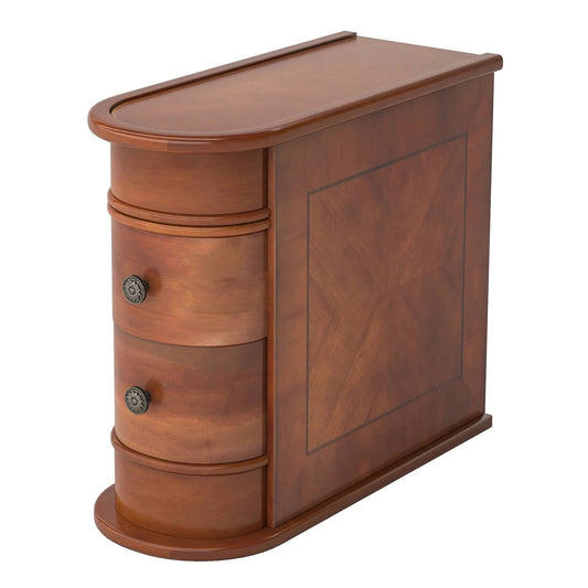 Tribesigns End Table, Sofa Bedside Narrow Accent Tables with 2 Drawers