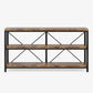 Tribesigns Console Table, 55" Sofa Table TV Stand with 3-Tier Storage Shelves