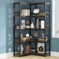 Tribesigns Corner Bookshelf, Industrial Bookcase Etagere Display Rack