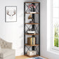 Tribesigns Corner Shelf, 70.8 Inch Tall Corner Bookshelf 6-Tier Storage Etagere