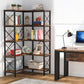 Tribesigns Corner Bookshelf, 5-Shelf Corner Etagere Bookcase, Corner Display Rack