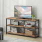 Tribesigns Console Table, 55" Sofa Table TV Stand with 3-Tier Storage Shelves