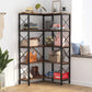 Tribesigns Corner Bookshelf, 5-Shelf Corner Etagere Bookcase, Corner Display Rack