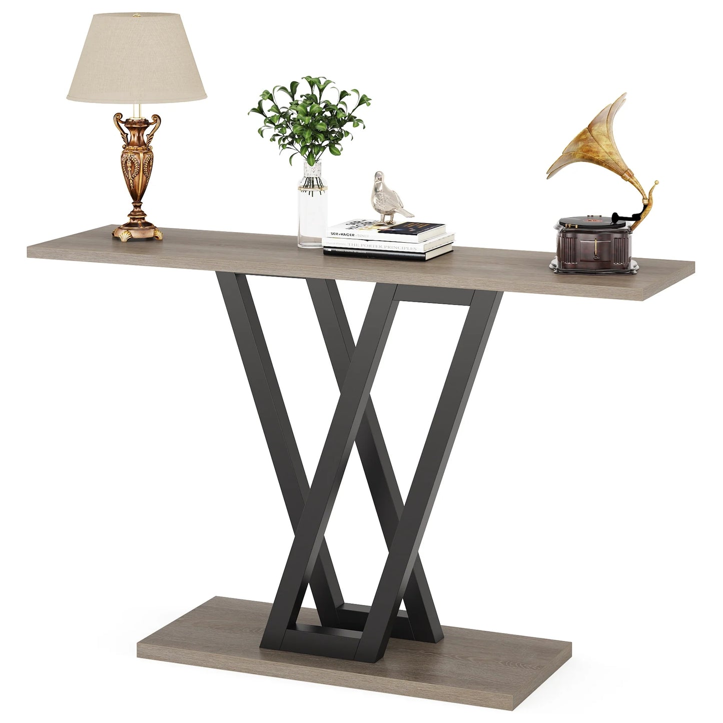 Tribesigns 43 Inch Console Table, Industrial Entryway Hallway Table