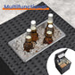 4 Piece Outdoor PE Wicker Furniture Set, Patio Black Rattan Sectional Sofa Couch with Washable Cushions