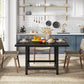 Tribesigns Dining Table, Rustic Square 39"x 39"x 29" Kitchen Table for 4