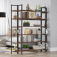 Tribesigns Triple Wide 6-Shelf Bookshelves , 6-Tier Large Etagere Bookcase