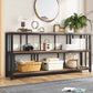 Tribesigns Console Table, 70.9" Sofa Table, 3 Tiers Narrow Long Sofa Table