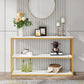 Tribesigns Console Table, Faux Marble Top 3-Tier Sofa Entryway Table