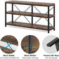 Tribesigns Console Table, 55" Sofa Table TV Stand with 3-Tier Storage Shelves