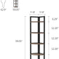 Tribesigns Corner Shelf, 5-Tier Corner Bookshelf Storage Rack Plant Stand