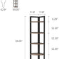 Tribesigns Corner Shelf, 5-Tier Corner Bookshelf Storage Rack Plant Stand