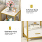 Tribesigns Nightstands, End Side Table with Drawer & Storage Shelf