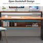 Tribesigns 55 Inches Computer Desk with Shelves and Monitor Stand