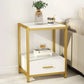 Tribesigns Nightstands, End Side Table with Drawer & Storage Shelf