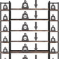 Tribesigns Triple Wide 6-Shelf Bookshelves , 6-Tier Large Etagere Bookcase