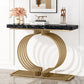 Tribesigns Console Table, 40 inch Entryway Sofa Table with Gold Base