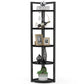 Tribesigns Corner Shelf, 5-Tier Corner Bookshelf Storage Rack Plant Stand