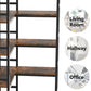Tribesigns Corner Bookshelf, Industrial Bookcase Etagere Display Rack