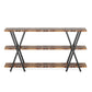 Tribesigns Console Table, 3-Tier Narrow Long Sofa Table with Storage