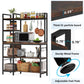 Tribesigns Kitchen Baker's Rack, 5-Tier Utility Storage Shelf with Hutch