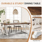 Tribesigns Dining Table, Farmhouse 70.8" Kitchen Table for 6 People