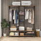 Tribesigns Freestanding Closet Organizer, Double Rod Clothes Rack