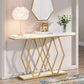 Tribesigns Console Table, 55" Modern Entryway Sofa Table with Faux Marble
