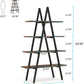 Tribesigns Bookshelf, A-Shaped Bookcase 4-Tier Ladder Display Shelves