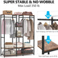 Tribesigns Freestanding Closet Organizer, Double Rod Clothes Rack
