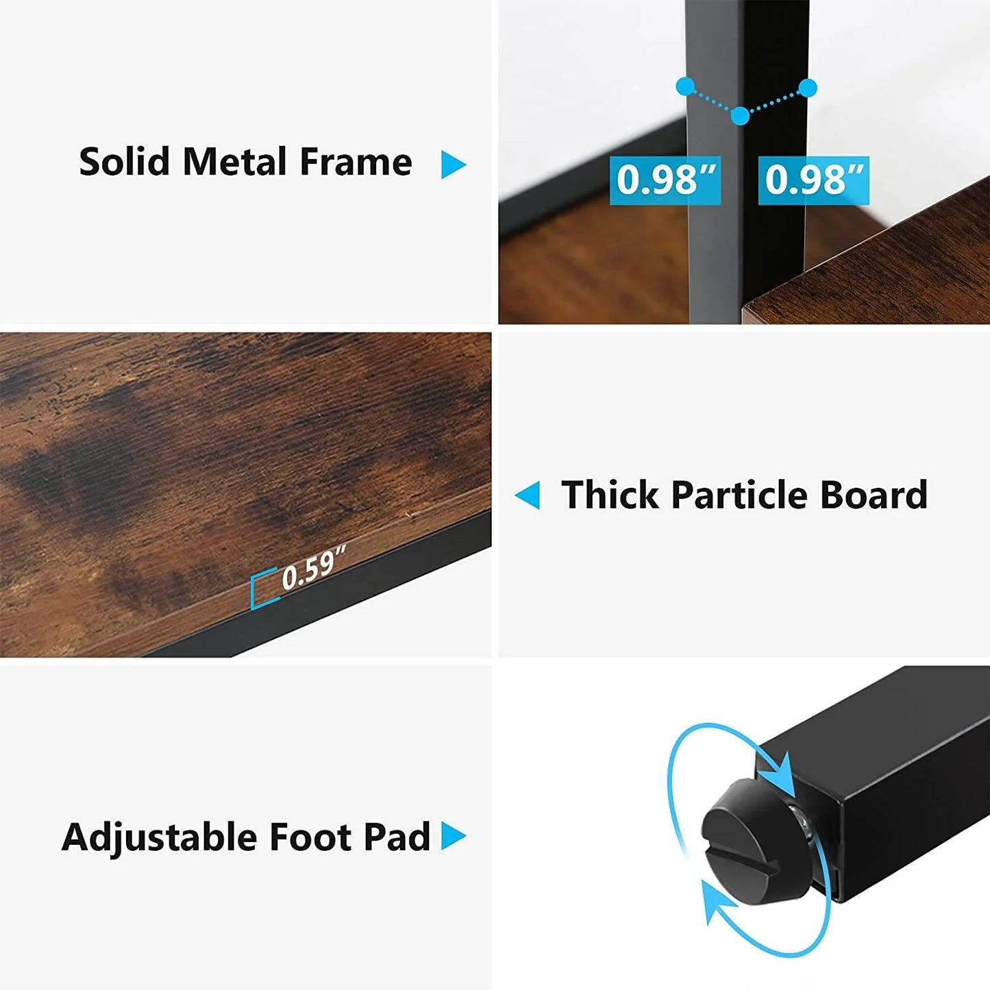 Tribesigns L Shaped Desk with Drawer Cabinet, 47 Inch Corner Desk