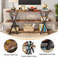 Tribesigns Console Table, 3-Tier Narrow Long Sofa Table with Storage