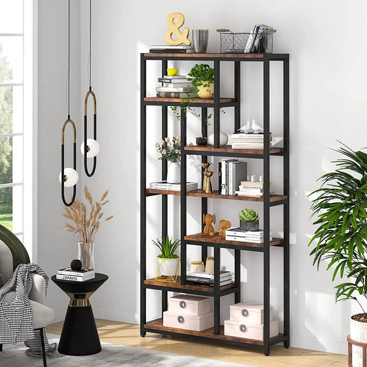 Tribesigns Bookcase, 79" Tall Bookshelf, 7-Tier Open Display Shelves
