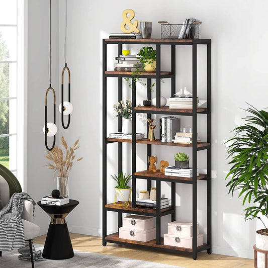 Tribesigns Bookcase, 79" Tall Bookshelf, 7-Tier Open Display Shelves