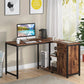 Tribesigns L Shaped Desk with Drawer Cabinet, 47 Inch Corner Desk