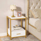 Tribesigns Nightstands, End Side Table with Drawer & Storage Shelf