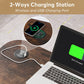 Tribesigns Height Adjustable Desk, Mobile Portable Desk with Wireless Charging Station