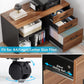 Tribesigns L-Shaped Desk, 70.8" Executive Desk with 35.4" File Cabinet