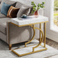 Tribesigns C Table, Modern End Table Bedside Table with Metal Frame