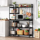 Tribesigns Kitchen Baker's Rack, 5-Tier Utility Storage Shelf with Hutch