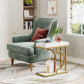 Tribesigns C Table, Modern End Table Bedside Table with Metal Frame