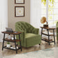 Tribesigns End Table, 3-Tier Vintage Bed Side Table Night Stand