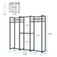 Tribesigns Freestanding Closet Organizer, Large Garment Clothes Rack